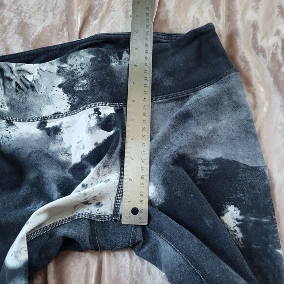 Alo Yoga Goddess Ribbed Yoga Leggings Black Medium Extra Long - Picture 10 of 12